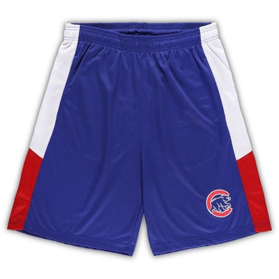 Profile Men's Royal Chicago Cubs Big And Tall Team Shorts