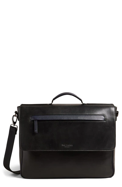 Ted Baker Raymon Leather Briefcase In Black ModeSens