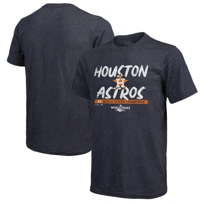 Majestic Threads Navy Houston Astros 2022 World Series Champions Still Here Tri-blend T-shirt