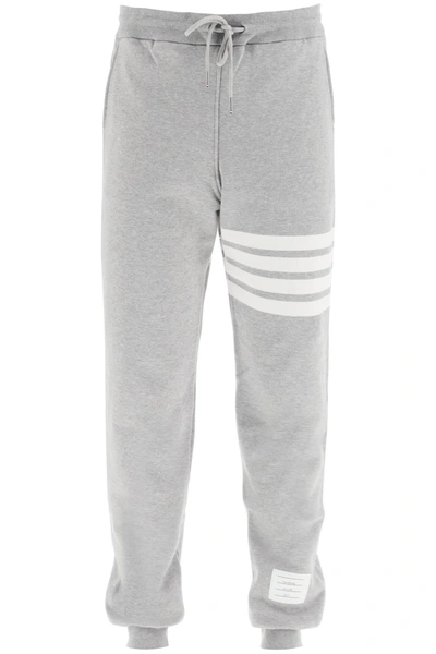 Thom Browne 4-bar Sweatpants In Light Grey