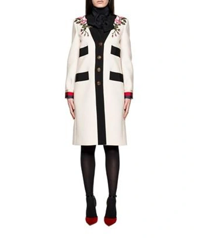 Gucci Women's White Coat | ModeSens