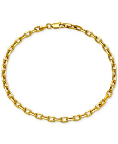 Macy's Paperclip Polished Link Chain Bracelet In 14k Gold In Yellow Gold