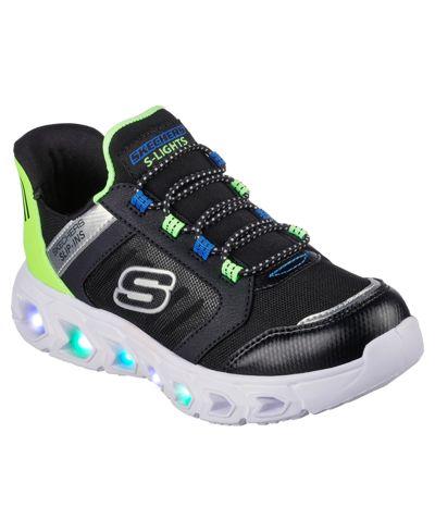 Måler helt seriøst Formode Skechers Little Boys Slip-ins- Hypno-flash 2.0 - Odelux Light-up Casual  Sneakers From Finish Line In Black/lime | ModeSens