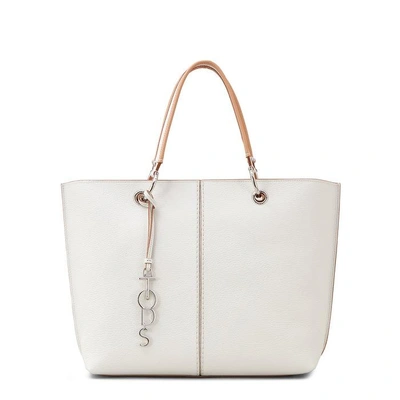 Tod's Joy Large Leather Shopper In White
