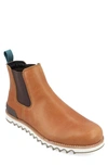 Territory Boots Yellowstone Water Resistant Lug Chelsea Boot In Chestnut