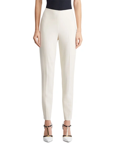 Ralph Lauren Annie Straight-leg Stretch-wool Trousers In Cream