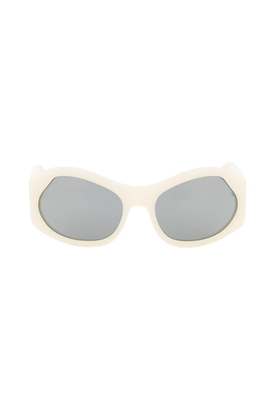 Ferragamo Salvatore  Oval Sunglasses In White