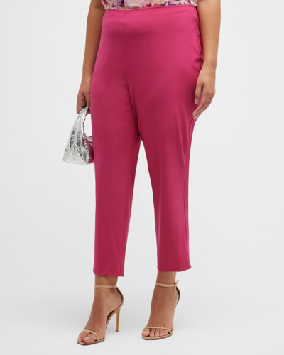 Gabriella Rossetti Angela Slim-leg Crop Pants In Pink