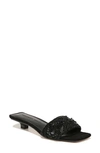 Veronica Beard Finlee Beaded Suede Mule Sandals In Black