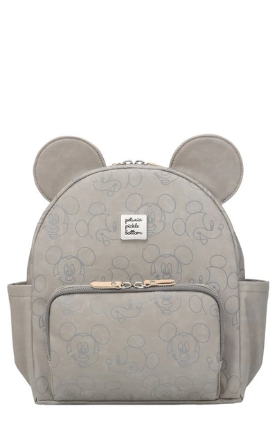 Petunia Pickle Bottom Babies' X Disney Love Mickey Mouse Mini Backpack In Grey