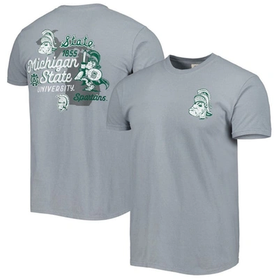 Image One Graphite Michigan State Spartans Vault State Comfort T-shirt