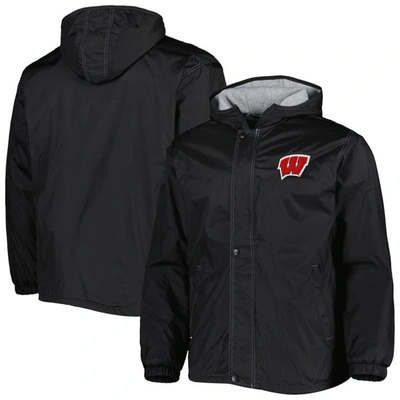 Dunbrooke Black Wisconsin Badgers Legacy Full-zip Hoodie