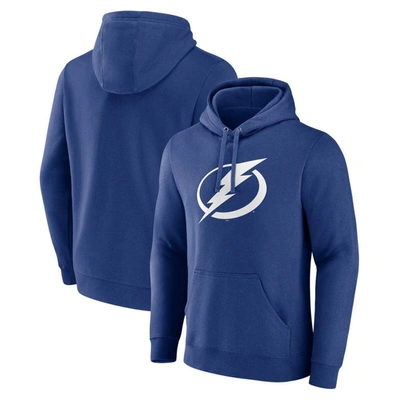 Fanatics Branded Blue Tampa Bay Lightning Primary Logo Pullover Hoodie