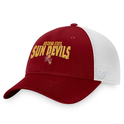 Top Of The World Maroon Arizona State Sun Devils Breakout Trucker Snapback Hat