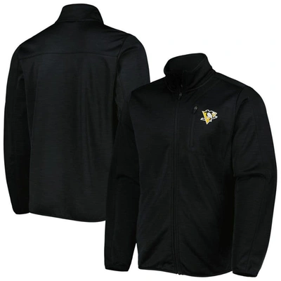 G-iii Sports By Carl Banks Black Pittsburgh Penguins Closer Transitional Full-zip Jacket