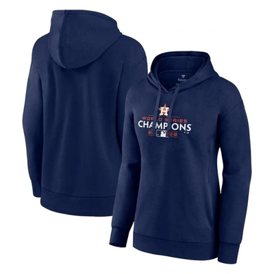 Fanatics Branded Navy Houston Astros 2022 World Series Champions Logo Plus Size Pullover Hoodie