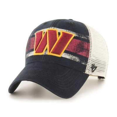 47 ' Black/natural Washington Commanders Interlude Mvp Trucker Snapback Hat