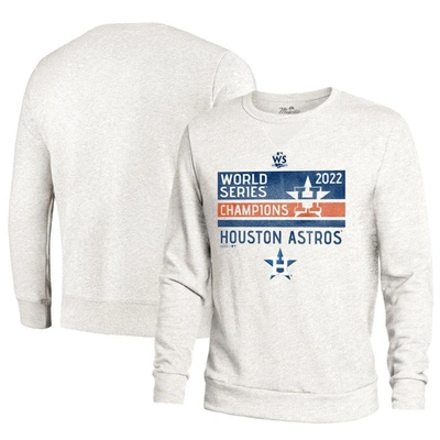 Majestic Threads White Houston Astros 2022 World Series Champions Front Line Pullover Sweatshirt