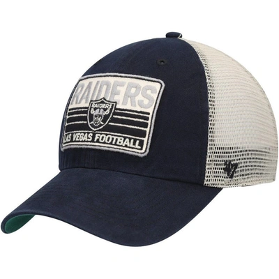 47 ' Black/natural Las Vegas Raiders Four Stroke Clean Up Snapback Hat