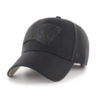 47 ' Black Carolina Panthers  Tonal Mvp Adjustable Hat