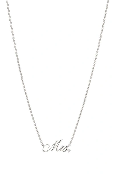 Nadri Heartbreaker Cubic Zirconia Mrs. Pendant Necklace, 16-18 In Silver