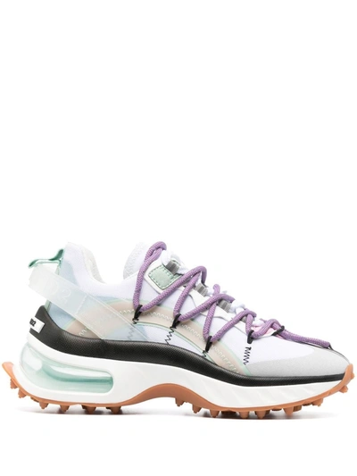 Dsquared2 Bubble Sneakers In Multicolor Micro Mesh In Beige
