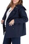 Cache Coeur Malo Maternity Peacoat In Marine