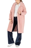 Cache Coeur Leonie Fleece Maternity/nursing Coat In Pink