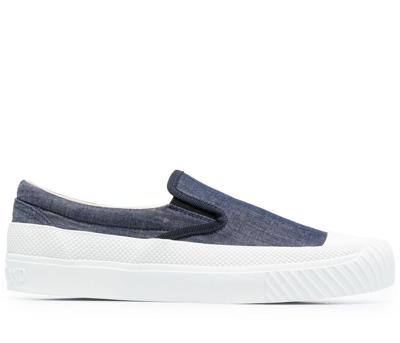 Stone Island X Diemme Toecap Slip On Sneakers In Blue