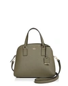 Kate Spade New York Cameron Street Lottie Saffiano Leather Satchel In Olive Green/gold