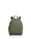 Kate Spade New York Watson Lane Small Hartley Nylon Backpack In Olive Green/gold