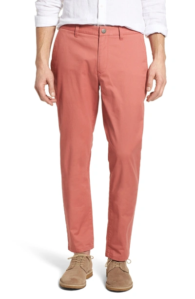 Bonobos Slim Fit Stretch Washed Chinos In Rich Coral