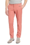 Bonobos Tailored Fit Washed Stretch Cotton Chinos In Rich Coral