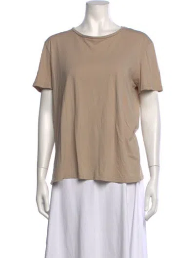 Pre-owned 6397 Crew Neck Short Sleeve T-shirt In Neutrals