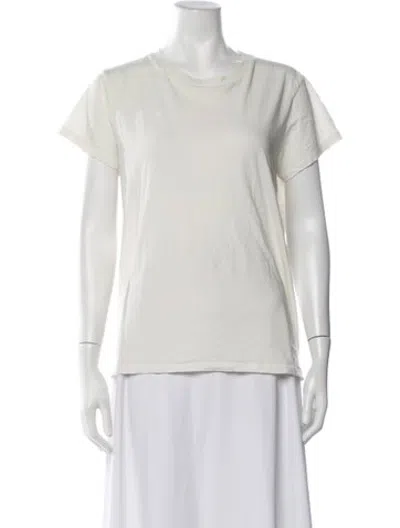 Pre-owned 6397 Crew Neck Short Sleeve T-shirt In Neutrals