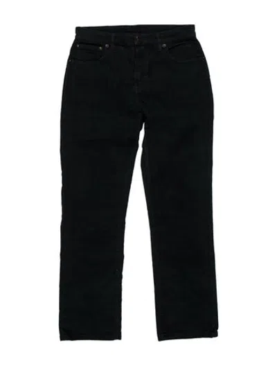 Pre-owned 6397 Straight Leg Pants In Black