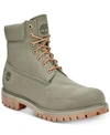 Timberland Men's 6" Premium Fabric Boots Men's Shoes In Green