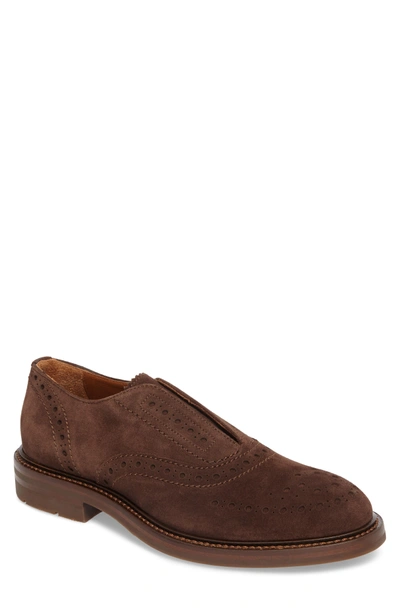 Aquatalia Romeo Weatherproof Laceless Oxford In Brown