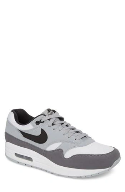 Nike Air Max 1 Sneaker In White/ Black/ Grey/ Gun Smoke
