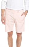 Vilebrequin Embroidered Twill Shorts In Pink Sand
