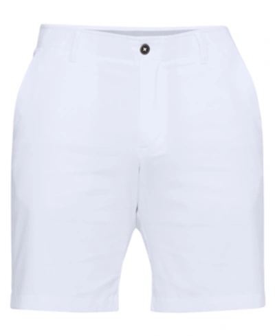 Under Armour Men's Showdown 10" Golf Shorts In White