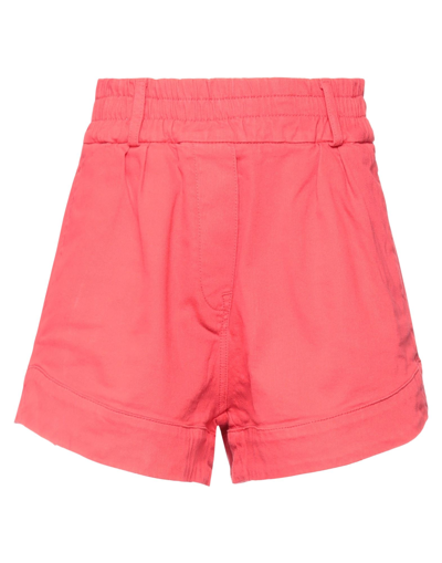 Ottod'ame Denim Shorts In Red