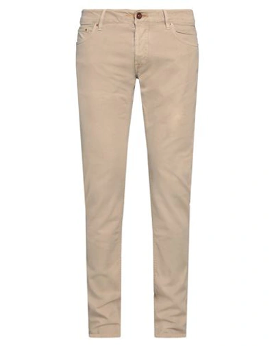 Hand Picked Pants In Beige