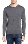 John Smedley Crewneck Sweater In Charcoal