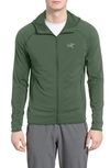 Arc'teryx Adahy Performance Stretch Zip Hoodie In Cypress