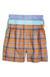 Polo Ralph Lauren 3-pack Cotton Boxers In Acadia/ Dolphin/ Rockland