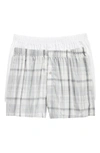 Hanro 2-pack Fancy Woven Boxers In White/ Melange Karo