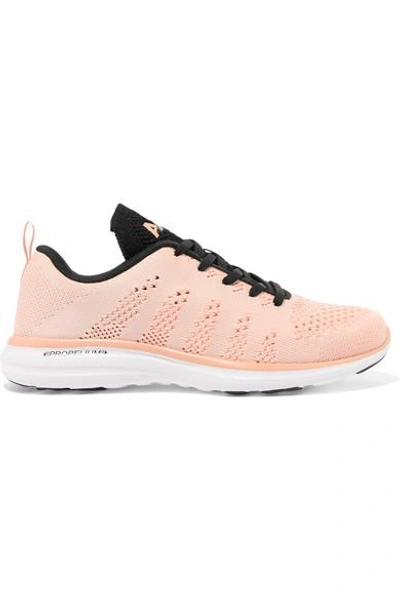 Apl Athletic Propulsion Labs Athletic Propulsion Labs Women's Techloom Pro Knit Lace Up Sneakers In Blush