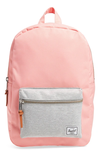 Herschel Supply Co 'settlement Mid Volume' Backpack - Pink In Peach/ Light Grey
