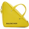 Balenciaga Small Triangle Duffel Bag - Yellow In Giallo